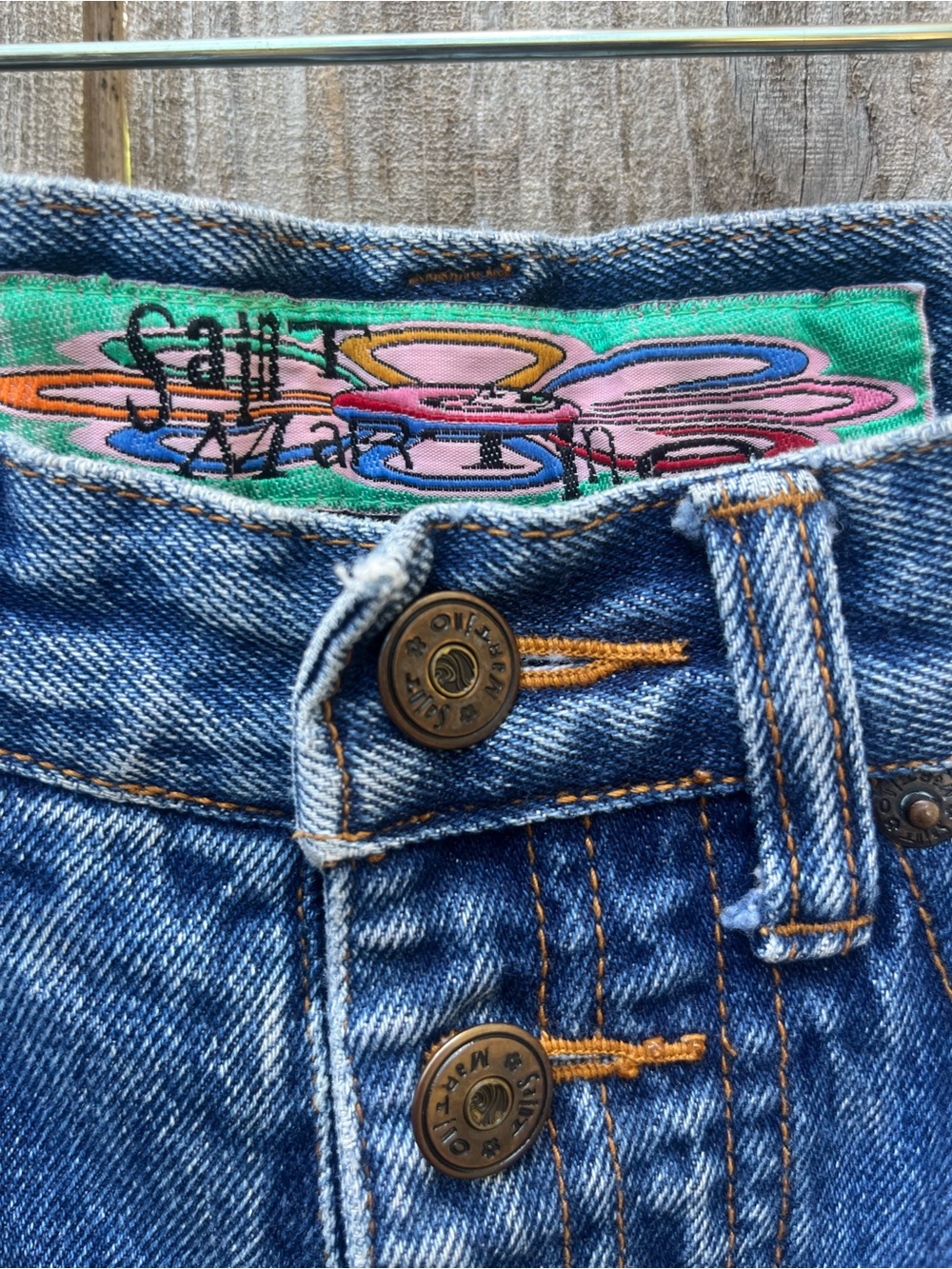 Saint Martino high rise baggy jeans woman's